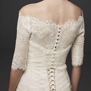 David's Bridal Off-the-Shoulder Lace Topper